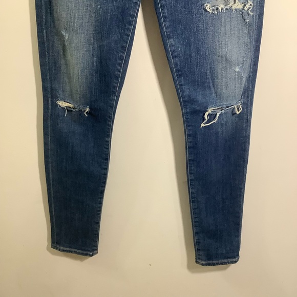 Agolde Sophie High Rise Skinny Distressed Jeans - Picture 5 of 8